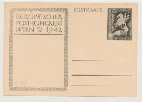 Europäischer Postkongress Wien 1942 - Original Postkarte 3. Reich