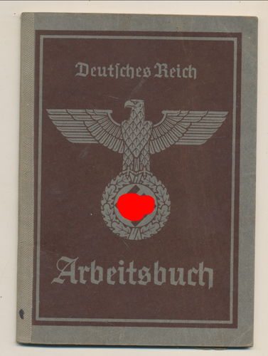 Dt Reich Arbeitsbuch Josef Barbarie Tirol Vorarlberg Innsbruck Telfs Pfaffenhofen Österreich 1938/39