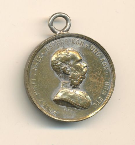 KuK Kaiser Franz Joseph Medaille zur Welt - Ausstellung Wien 1873