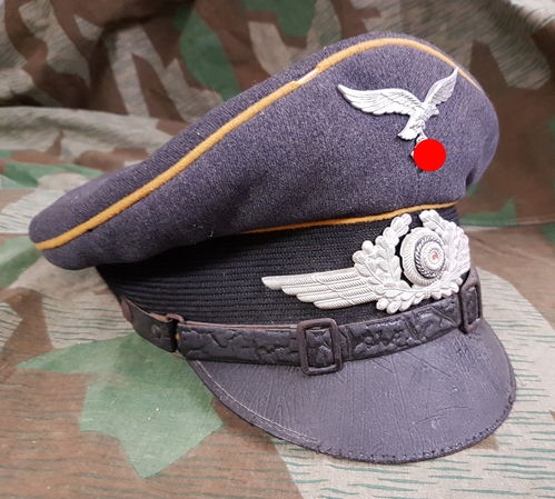 Luftwaffe Schirmmütze fliegendes Personal Mannschaften & Unteroffiziere Hersteller Breiter München
