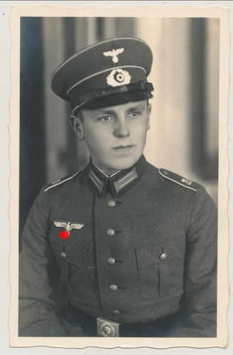 Reichswehr Wehrmacht Original Portrait Foto Schirmmütze kleiner Adler Schulterklappen Inf Rgt 20