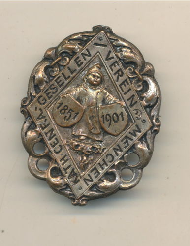 Abzeichen katholischer Gesellen Verein München 1901