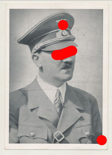 Adolf Hitler Portrait Postkarte 3. Reich Poststempel München 1942