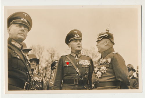 Ludendorff / General Freiherr von Fritsch / General von Blomberg - Original Postkarte 3. Reich