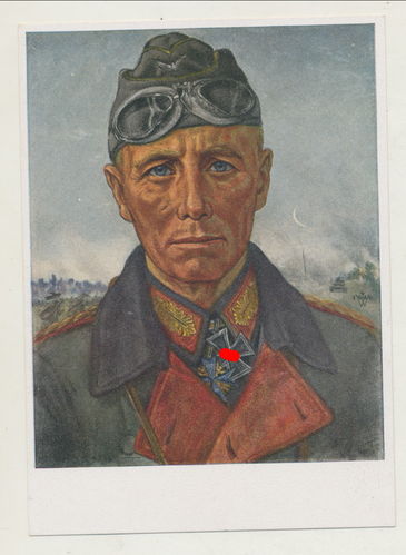 Erwin Rommel Generalfeldmarschall Wüstenfuchs Afrika Original Willrich Postkarte