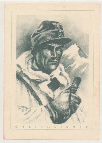 Gebirgsjäger Originale Postkarte Wehrmacht WK2