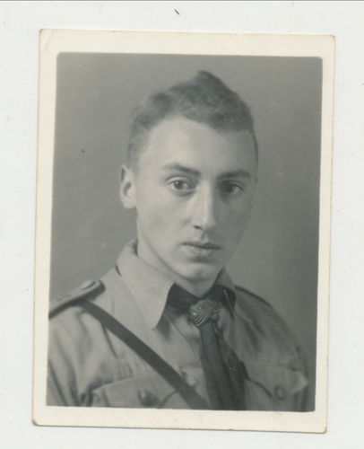 HJ Hitlerjugend Portrait Foto im Passbild Format für Ausweis WK2