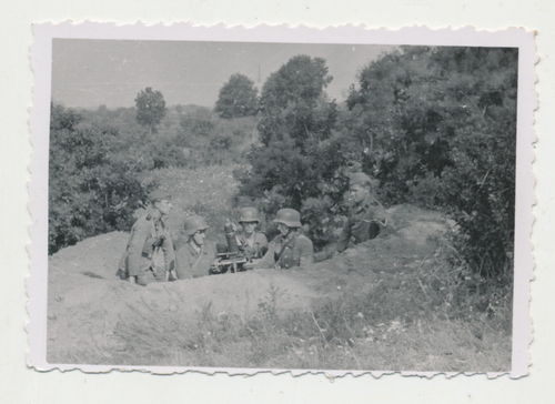 Waffen SS Granatwerfer Stellung - Original Foto WK2