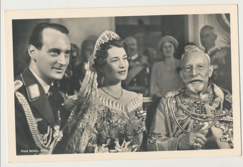 Hochzeit des Prinzen Louis Ferdinand von Preussen Luftwaffe 1937 - Original Postkarte 3. Reich