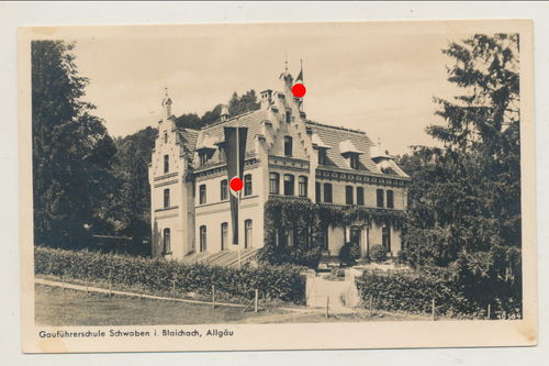 Gauführerschule Schwaben Blaichach Allgäu - Original Postkarte 3. Reich