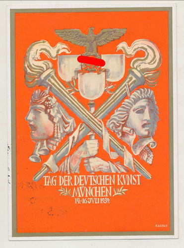 HDK Tag der deutschen Kunst - Original Postkarte 1939