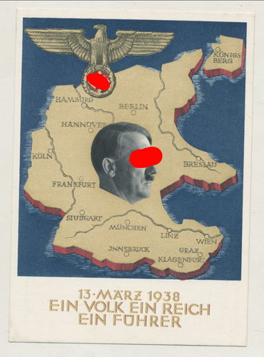 Einmarsch Österreich 13. März 1938 - Original Postkarte 3. Reich