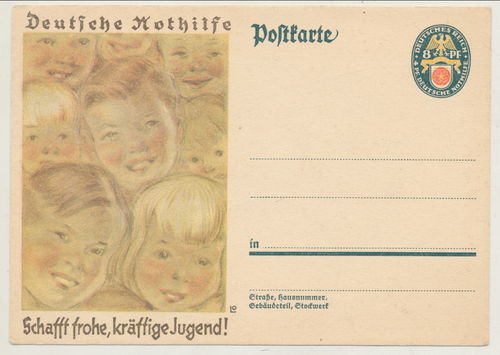 Deutsche Nothilfe - Original Postkarte um 1928