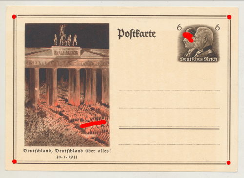 Nürnberg Reichsparteitag 1933 - Original Postkarte 3. Reich