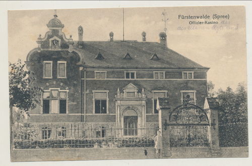 Fürstenwalde Spree Offiziers Kasino Ulanen Regiment - Original Postkarte um den WK1