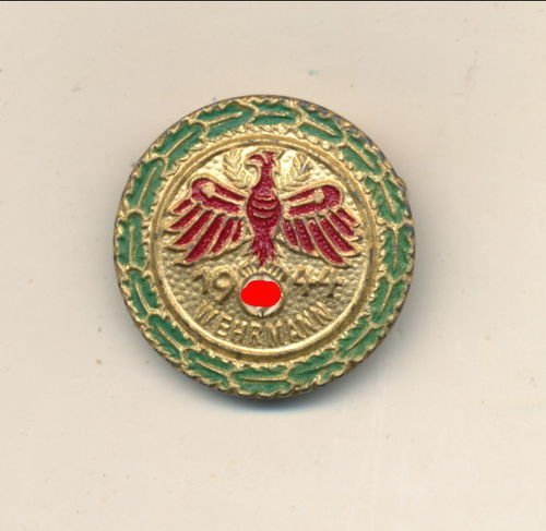 Standschützen - Schiess Abzeichen Tirol Wehrmann 1944 - kleine 23mm Version