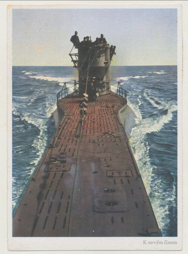 U - Boot Waffe - Original Postkarte WK2