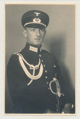 Reichswehr Offizier mit Degen - Original Portrait Foto
