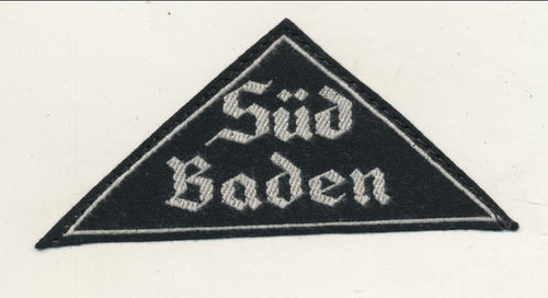 BDM Bund deutscher Mädel - Hitlerjugend Gebietsdreieck Süd Baden mit RZM Etikett
