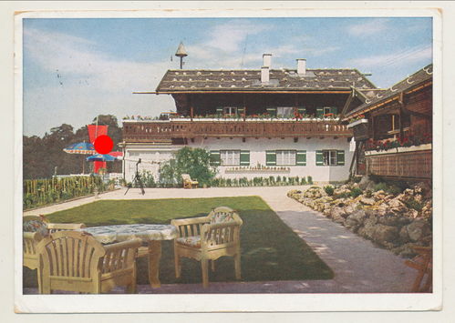 Berghof Haus Wachenfeld Hitler Landhaus Obersalzberg Berchtesgaden Original Postkarte 3. Reich