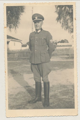 Wehrmacht Polizei Offizier - Original Foto WK2