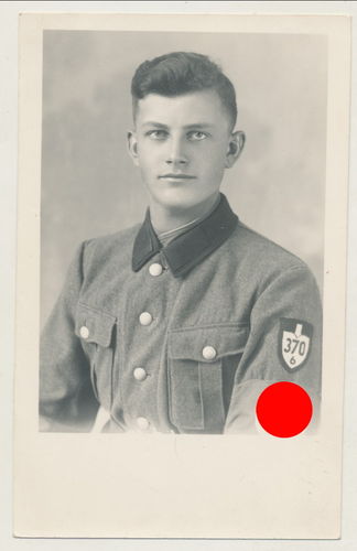 Reichsarbeitsdienst RAD Abt. 370/6 - Original Portrait Foto WK2