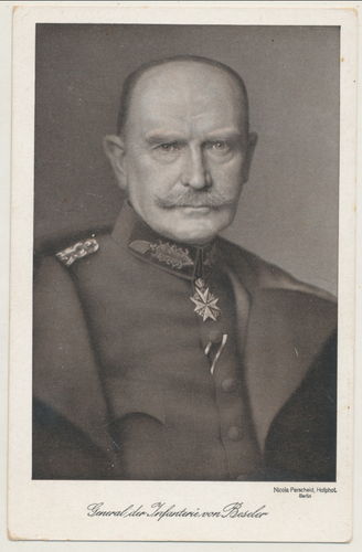 General der Infanterie von Beseler - Original Portrait Postkarte um den WK1