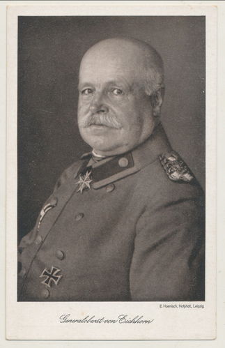 Generaloberst von Eichhorn - Original Portrait Postkarte um den WK1