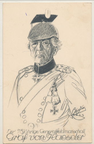 Graf von Haeseler Generalfeldmarschall - Original Postkarte