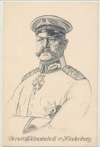 Generalfeldmarschall von Hindenburg - Original Postkarte