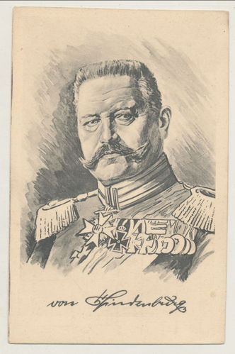 Generalfeldmarschall von Hindenburg - Original Postkarte
