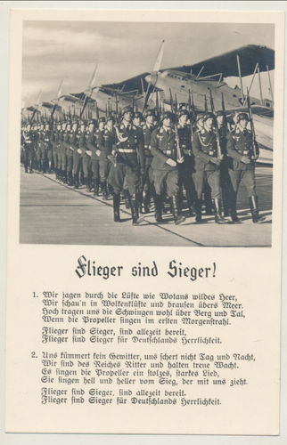 Flieger sind Sieger - Luftwaffe Original Postkarte 3. Reich