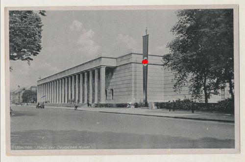 München Haus der deutschen Kunst - Original Postkarte 3. Reich