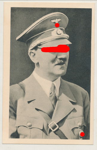 Adolf Hitler Portrait - Original Postkarte 3. Reich von 1939 Poststempel BRNO Brünn