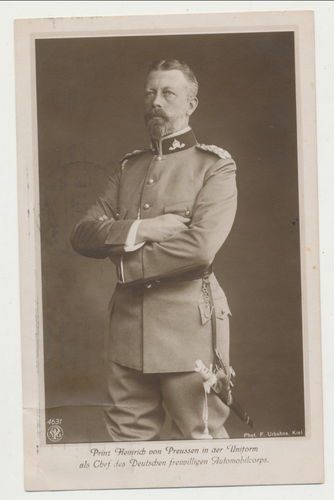 Prinz Heinrich von Preussen - Original Postkarte Poststempel von 1913