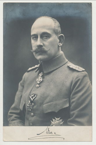 Hoher Offizier mit Orden Bruststern Hals - Orden Portrait Foto Postkarte um 1915