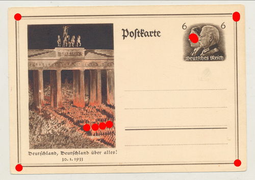 Deutschland Deutschland ... 1933 - Original Postkarte 3. Reich