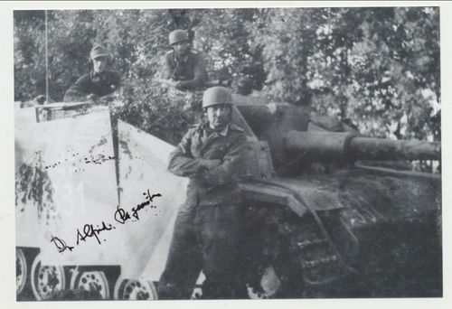 Sturmgeschütz Brig. 276 REGENITER Ritterkreuzträger Nachkriegs Foto Original Unterschrift Autogramm