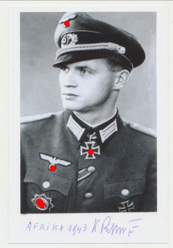 Konrad Zecherle - Rittmeyer Ritterkreuz Nachkriegs Foto PK mit Original Unterschrift Autogramm