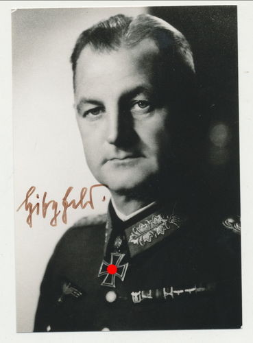 Hitzfeld Otto - Maximilian General Ritterkreuzträger Nachkriegs Foto Original Unterschrift Autogramm