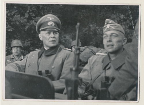 Wehrmacht General von Obstfelder - grosses Original Foto WK2
