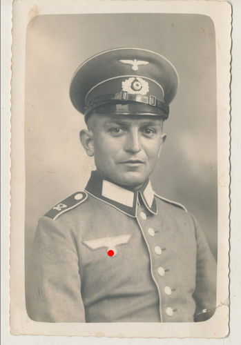 Wehrmacht Soldat Schulterklappen Inf Rgt 52 - Original Portrait Foto WK2
