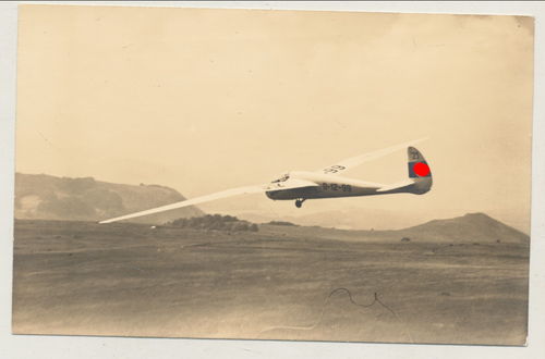 Segelflug Segelflieger - Original Foto Postkarte 3. Reich