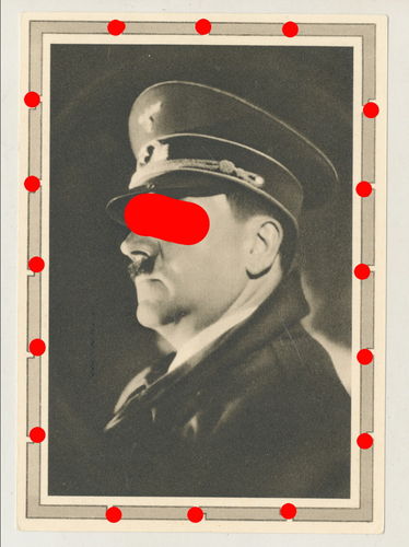 Adolf Hitler Portrait Postkarte 3. Reich
