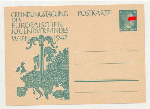 Gründungstagung des europäischen Jugendverbandes Wien 1942 - Original Postkarte 3. Reich