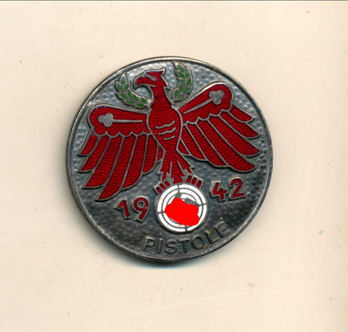 Standschützen - Schiess Abzeichen Tirol Österreich 1942 für Pistole