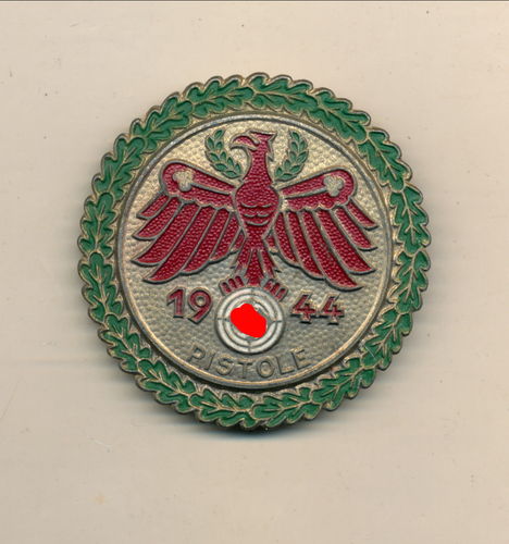 Standschützen - Schiess Abzeichen Tirol Österreich 1944 für Pistole