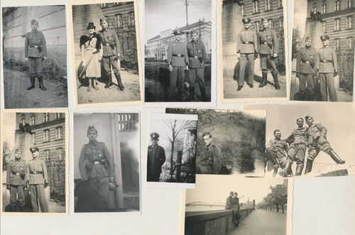 11 Original Foto Wehrmacht mit Braunschweig Abzeichen SA Sport HJ Raute