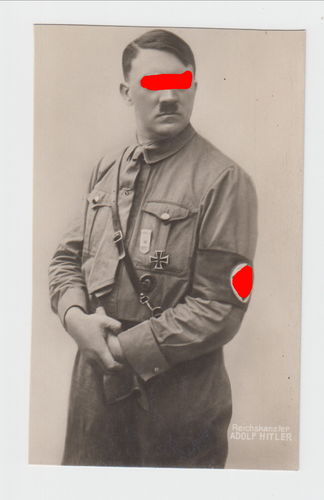 Adolf Hitler Portrait Foto Postkarte 3. Reich