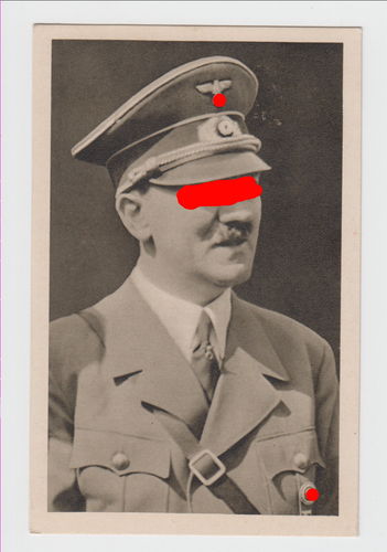 Adolf Hitler Portrait Foto Postkarte 3. Reich Poststempel Brünn 1939